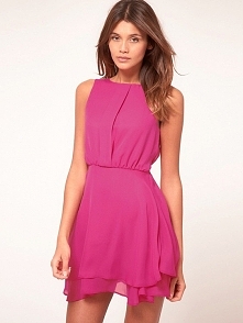 Seksowna sukienka bez rękawów szyfonu