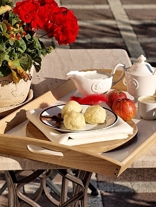 Knedle twarogowe z jabłkiem