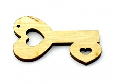 DIY ELEMENT DECOUPAGE KLUCZ SERCE