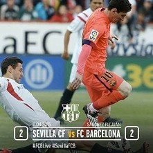 Sevilla CF vs FC Barcelona 2:2 walka do końca ! VeB ! <3