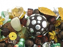 Zestaw Koralików do Kolczyków Wisiorków Mix Brązowy IX