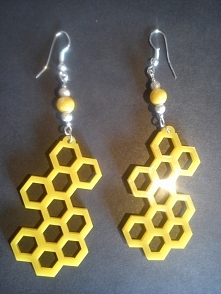 Diy Kurs Kolczyki - 'Miodowe pleksi' ;)