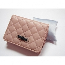 Pikowany portfel z kokardką - klik w zdjęcie