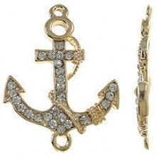 Łącznik do Shamballa z Cyrkoniami Kotwica KC Gold