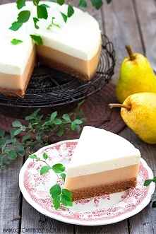 Ciasto cynamonowe z musem gruszkowo imbirowym