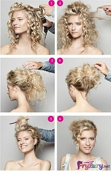 - pięknie upięte loki-