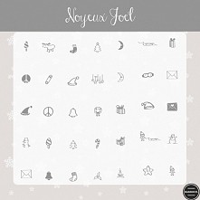 Darmowe Świąteczne fonty obrazkowe.