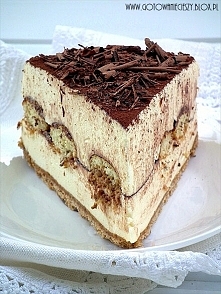 Sernik tiramisu na zimno