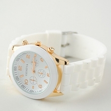 Biały zegarek - 14,99zł - k...