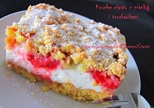 Kruche ciasto z truskawkami...