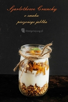 Szarlotkowe Crunchy o smaku pieczonego jabłka, Przepis po kliknięciu w zdjęcie :)