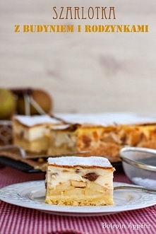 Szarlotka z budyniem