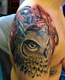 amazing owl tattoo