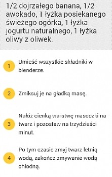 Meseczka wygładzająca cerę.