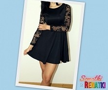 U Cioci Reni same nowości! Wspaniała mała czarna kiecka z koronkowymi rękawkami. Idealna na wesela, komunie jak i na wyjście do klubu. Podkreśla atuty kobiecej sylwetki, przy ok...