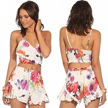 Sweet Floral Print Cami Top...