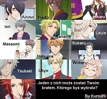 Ja wybrałabym trojaczki czyli : Tsubaki, Azusa, Natsume