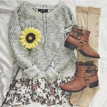 Sweterek+ buty ♥
