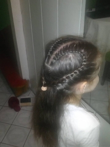 próbna fryzurka na komunię