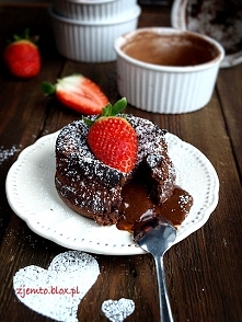 Ciastko z gorącą czekoladą