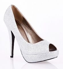 Sparkly Stiletto Peep Toe P...