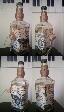 butelka decoupage