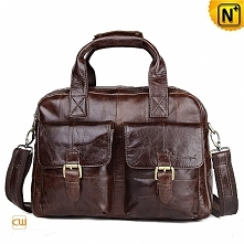 Cwmalls Mens Vintage Leather Messenger Briefcase CW905703