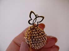 DIY Kurs - Zawieszka ze złotych kuleczek