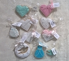 Małe ciasteczka komunijne, ślubne, itp. w formie podziękowania dla gości...