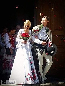 Klimek z żoną Agnieszką