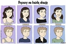 fryzurki u niej i u niego