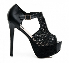 SANDAŁY Z KORONKOWE. SANDAŁY NA OBCASIE. SKLEP Z BUTAMI. - styloweobcasy.pl