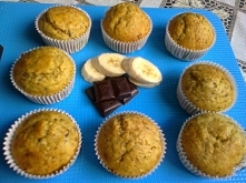 Muffinki bananowo-czekoladowe