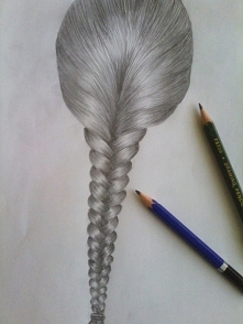 mój rysunek włosów :)