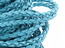 Rzemień Pleciony Niebieski