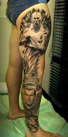 football soocer tattoo