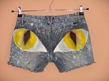 krótkie spodenki z gałami n...