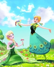 Elsa i Anna w gorące lodu