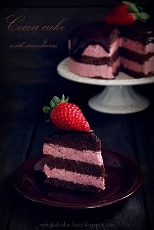 Tort kawowy z kremem truska...