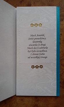 Pamiątka Chrztu Świętego - Kartka w pudełeczku -