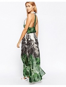 -59% Liquorish Palm Print Maxi Dress