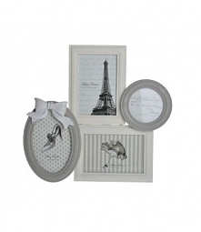 Ramka na zdjęcia szara z ko...