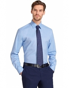 Niebieska koszula męska, elegancki i ponadczasowy styl.