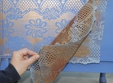 Masz jakiś stary obrus, lub firankę, która do niczego się już nie nadaje? Możesz ją genialnie wykorzystać!