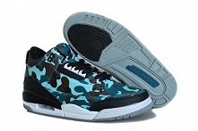 Black/Teal Camouflage Nike Jordan Retro 3 III Men Size Training