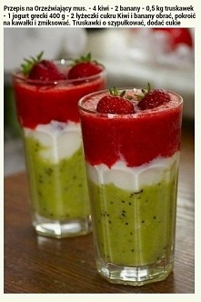 Koktajl truskawka i kiwi