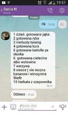 chudnie się 1 kg dziennie. ...