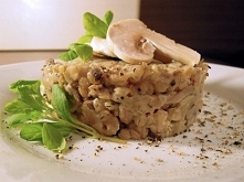 Kaszotto z pieczarkami