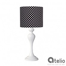 Lampa z abażurem w kropki. MAIRO|atelio.pl