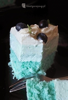niebieski sernik, po przepis kliknij w zdjęcie